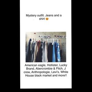Mystery Outfit comes with jeans and a shirt!!